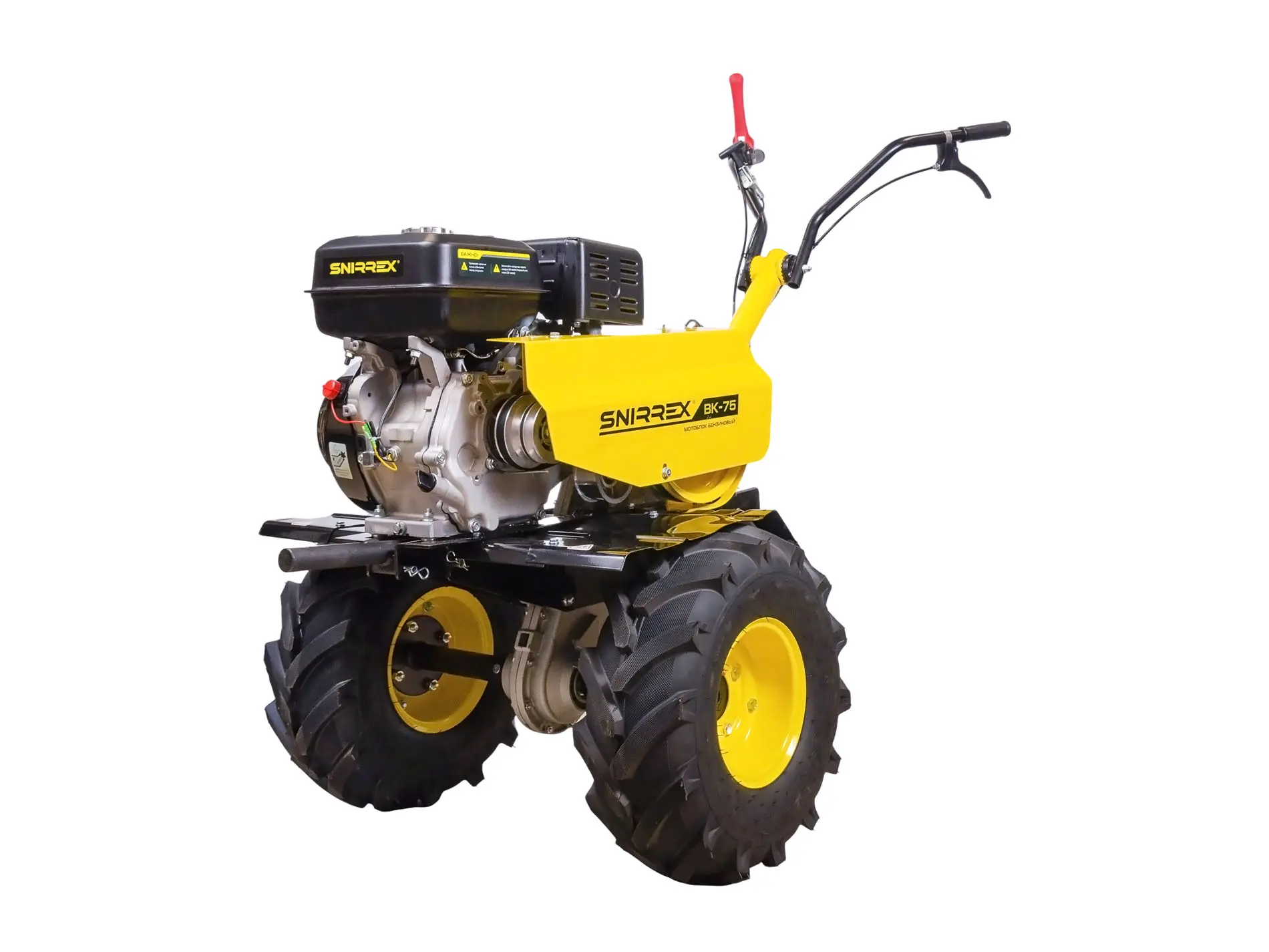 МОТОБЛОК БЕНЗИНОВЫЙ SNIRREX ВК-75, 9 Л. С., 19*7‑8" С РАЗБЛ. ПОЛУОСЕЙ