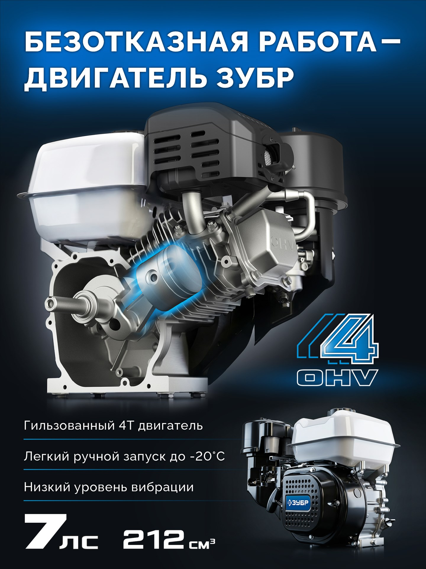 Мотоблок Бензиновый ЗУБР МБ5-300