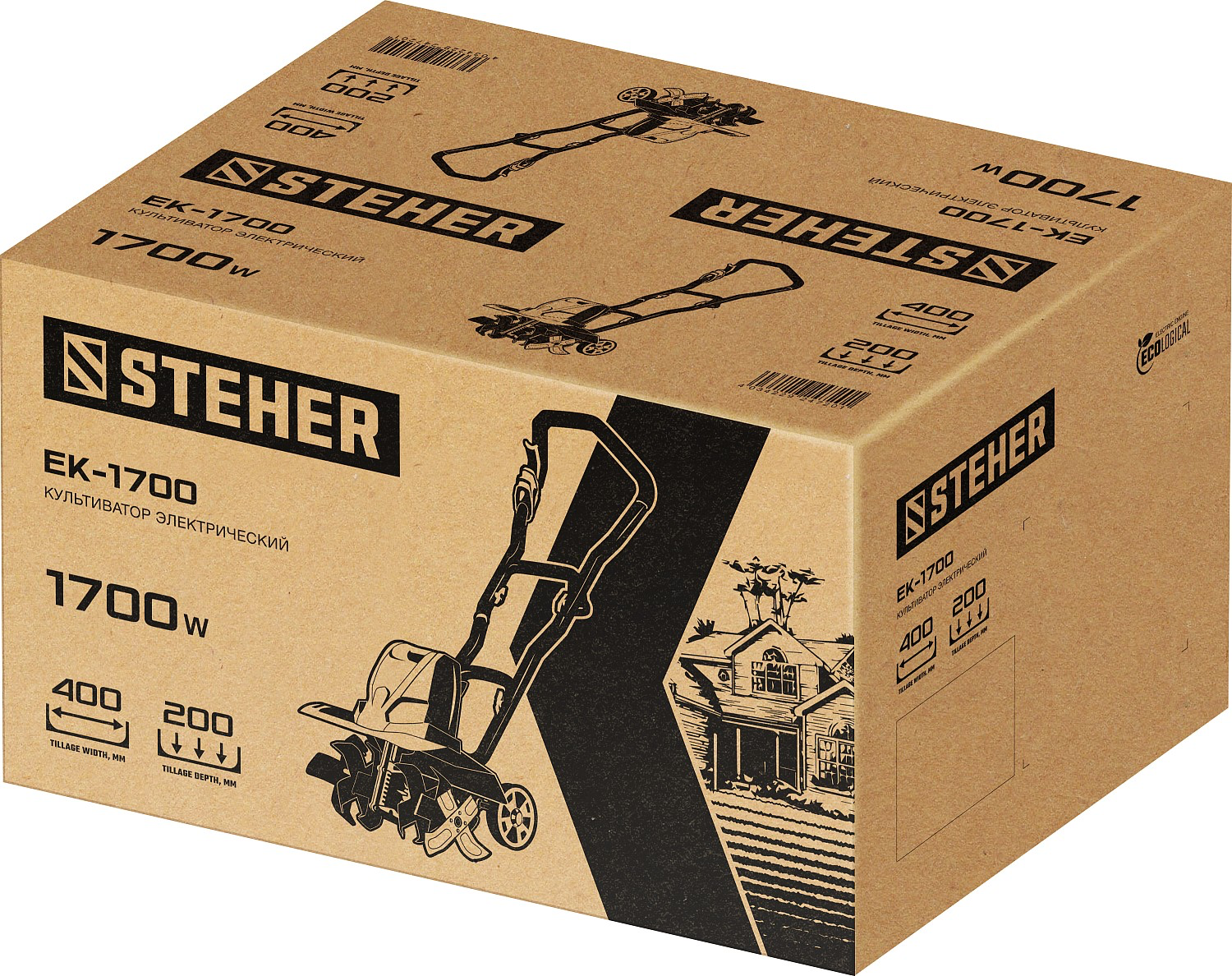 STEHER 1700 Вт, электрический культиватор (EK-1700)